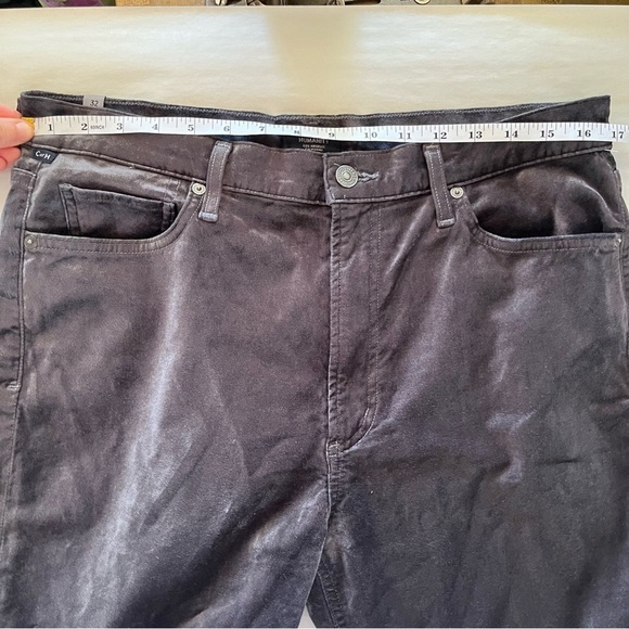 Citizens Of Humanity Charcoal Velvet Georgia Bootcut Flare Pants - Picture 14 of 16